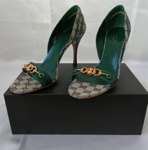 vintage gucci green heels